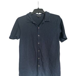 Banana Republic Men’s Short Sleeve Button-Up Shirt – Size S – Navy Blue